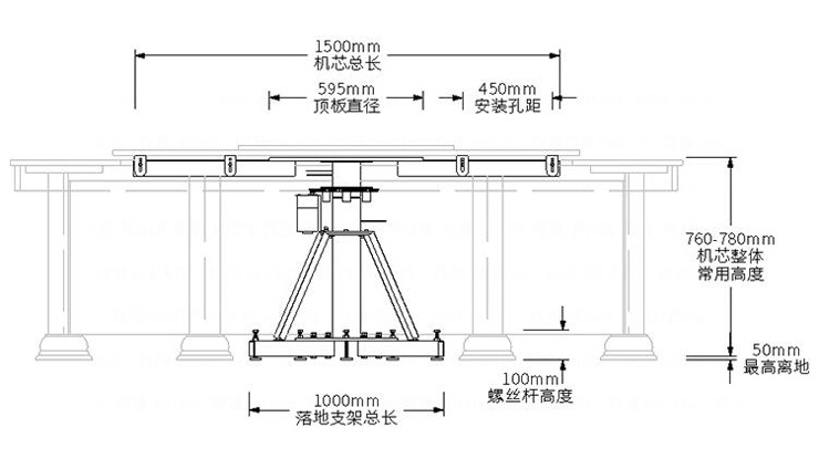 電動(dòng)餐桌轉(zhuǎn)盤機(jī)芯-E型