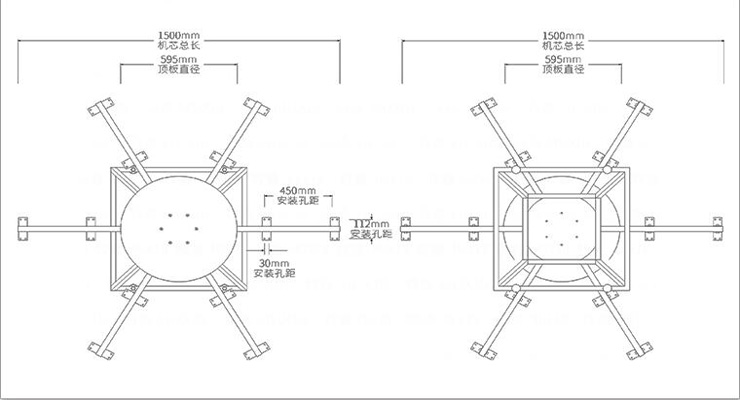 電動(dòng)餐桌轉(zhuǎn)盤機(jī)芯-T型